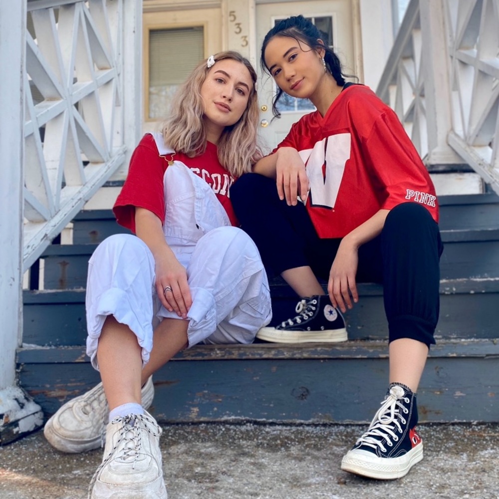 UW-Madison Spirit Football Jersey Crop Top